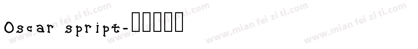 Oscar spript字体转换